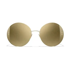 Chanel - Round Sunglasses - Gold - Eyewear - Avvenice^ Sunglasses & Eyewear