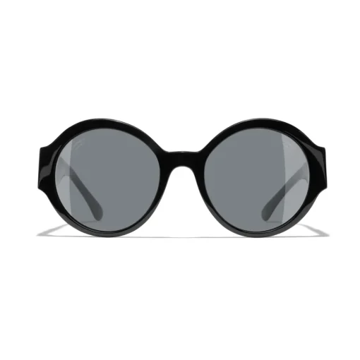 Chanel - Round Sunglasses - Black Gray - Eyewear - Avvenice^ Sunglasses & Eyewear