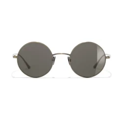 Chanel - Round Sunglasses - Gold Brown - Eyewear - Avvenice