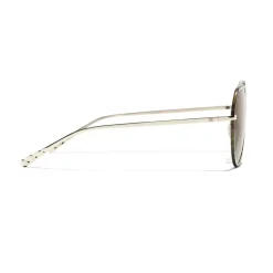 Chanel - Round Sunglasses - Gold Tortoise Brown - Eyewear - Avvenice