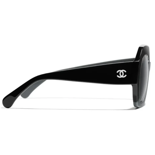 Chanel - Round Sunglasses - Black Gray - Eyewear - Avvenice