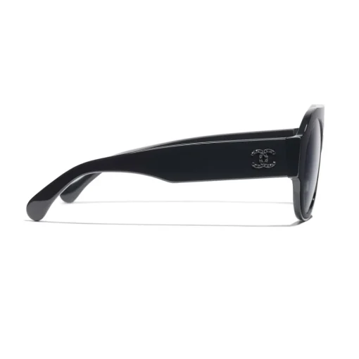 Chanel - Round Sunglasses - Dark Blue Mirror - Eyewear - Avvenice^ Sunglasses & Eyewear