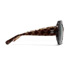Chanel - Round Sunglasses - Dark Tortoise Green - Eyewear - Avvenice^ Sunglasses & Eyewear