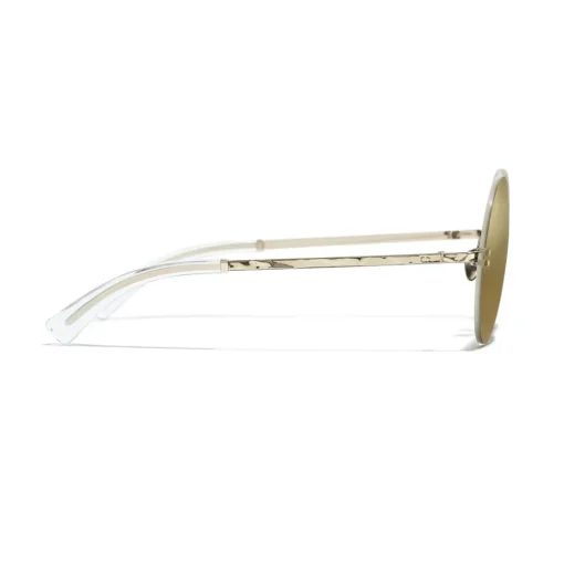 Chanel - Round Sunglasses - Gold - Eyewear - Avvenice^ Sunglasses & Eyewear