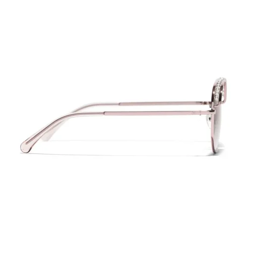 Chanel - Round Sunglasses - Pink Gold - Eyewear - Avvenice^ Sunglasses & Eyewear
