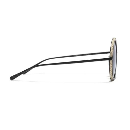 Chanel - Round Sunglasses - Black Gray- Eyewear - Avvenice^ Sunglasses & Eyewear
