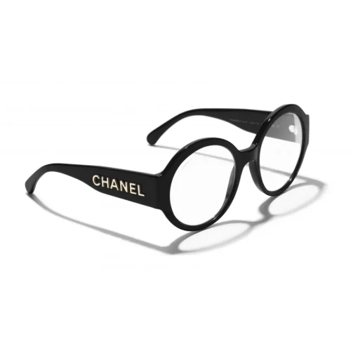 Chanel - Round Sunglasses - Black Transparent - Eyewear - Avvenice