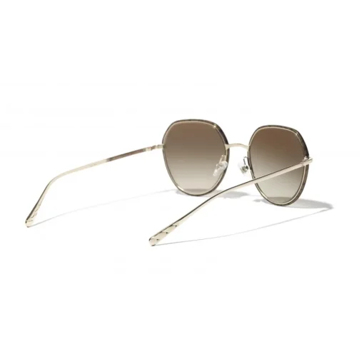 Chanel - Round Sunglasses - Gold Tortoise Brown - Eyewear - Avvenice