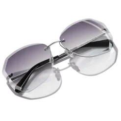 Chanel - Round Sunglasses - Silver Gray - Eyewear - Avvenice