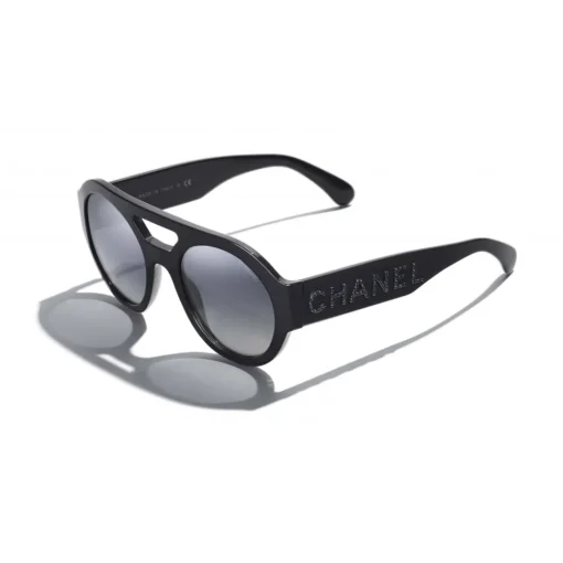 Chanel - Round Sunglasses - Dark Blue Mirror - Eyewear - Avvenice^ Sunglasses & Eyewear