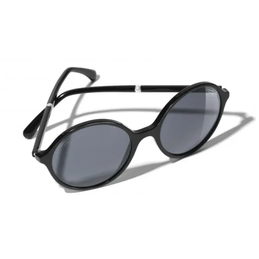 Chanel - Round Sunglasses - Black Gray - Eyewear - Avvenice^ Sunglasses & Eyewear
