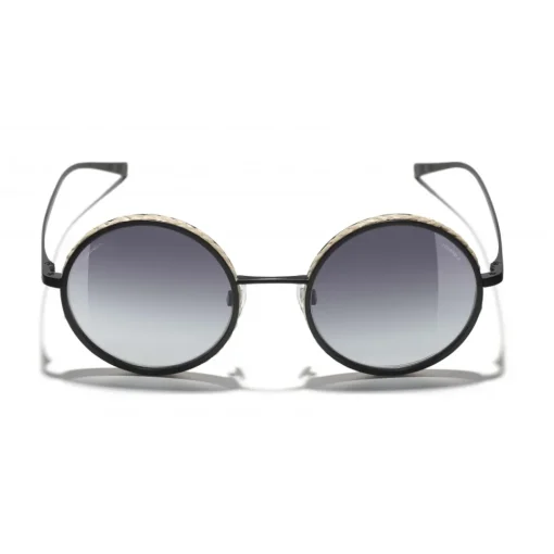 Chanel - Round Sunglasses - Black Gray- Eyewear - Avvenice^ Sunglasses & Eyewear