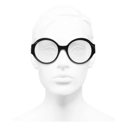 Chanel - Round Sunglasses - Black Transparent - Eyewear - Avvenice