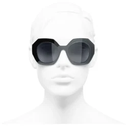 Chanel - Round Sunglasses - Black Gray - Eyewear - Avvenice