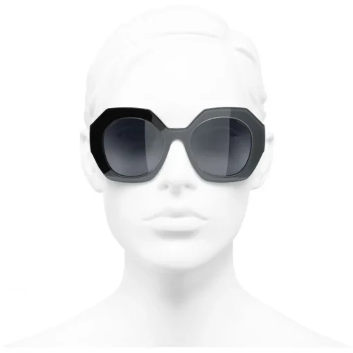 Chanel - Round Sunglasses - Black Gray - Eyewear - Avvenice