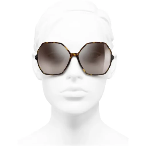 Chanel - Round Sunglasses - Dark Tortoise Beige Mirror - Eyewear - Avvenice^ Sunglasses & Eyewear