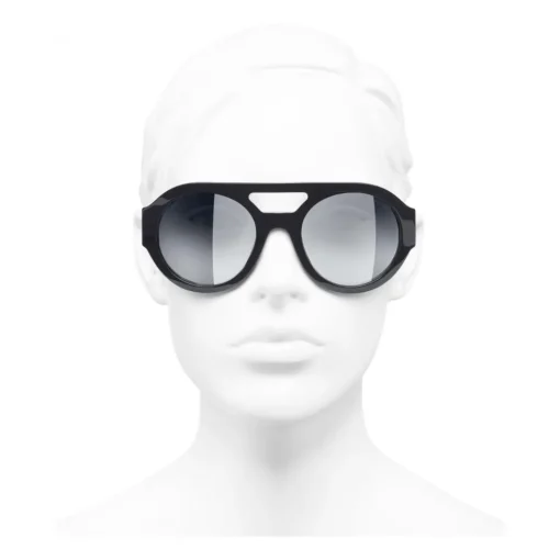 Chanel - Round Sunglasses - Dark Blue Mirror - Eyewear - Avvenice^ Sunglasses & Eyewear