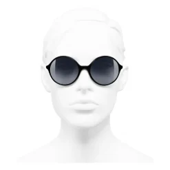 Chanel - Round Sunglasses - Black Gray - Eyewear - Avvenice^ Sunglasses & Eyewear