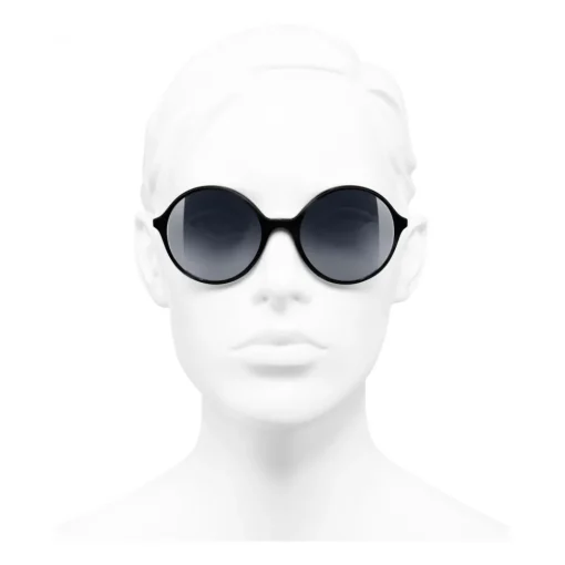 Chanel - Round Sunglasses - Black Gray - Eyewear - Avvenice^ Sunglasses & Eyewear