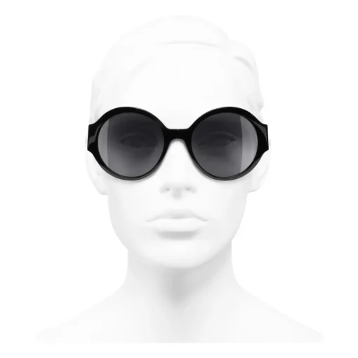 Chanel - Round Sunglasses - Black Gray - Eyewear - Avvenice^ Sunglasses & Eyewear
