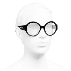 Chanel - Round Sunglasses - Black Transparent - Eyewear - Avvenice