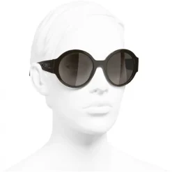 Chanel - Round Sunglasses - Brown - Eyewear - Avvenice^ Sunglasses & Eyewear