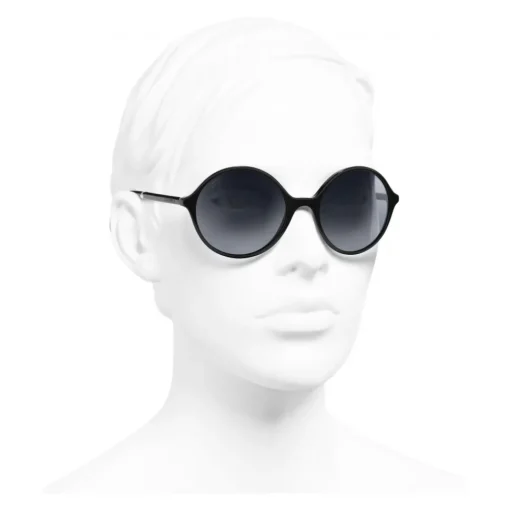 Chanel - Round Sunglasses - Black Gray - Eyewear - Avvenice^ Sunglasses & Eyewear