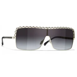 Chanel - Shield Sunglasses - Gray Gradient - Eyewear - Avvenice