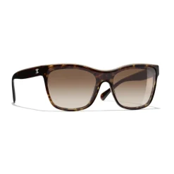 Chanel - Shield Sunglasses - Dark Tortoise Brown - Eyewear - Avvenice^ Sunglasses & Eyewear