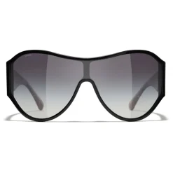Chanel - Shield Sunglasses - Black Gray - Eyewear - Avvenice^ Sunglasses & Eyewear