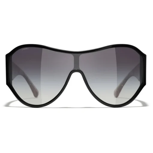 Chanel - Shield Sunglasses - Black Gray - Eyewear - Avvenice^ Sunglasses & Eyewear