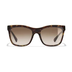 Chanel - Shield Sunglasses - Dark Tortoise Brown - Eyewear - Avvenice^ Sunglasses & Eyewear