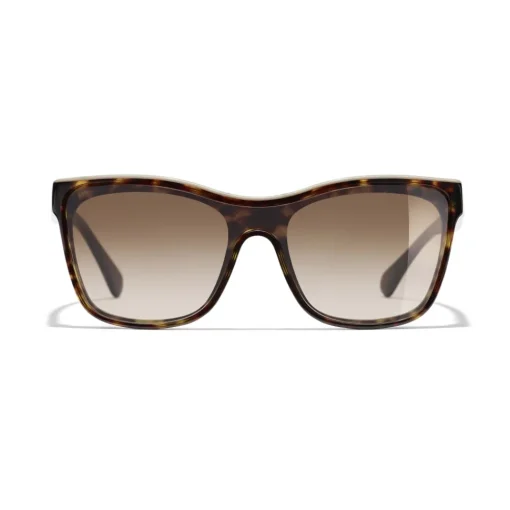 Chanel - Shield Sunglasses - Dark Tortoise Brown - Eyewear - Avvenice^ Sunglasses & Eyewear