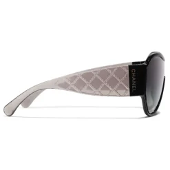 Chanel - Shield Sunglasses - Black Gray - Eyewear - Avvenice^ Sunglasses & Eyewear