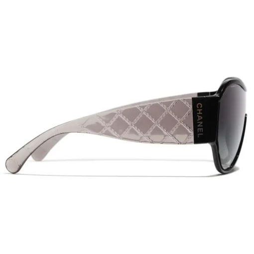 Chanel - Shield Sunglasses - Black Gray - Eyewear - Avvenice^ Sunglasses & Eyewear