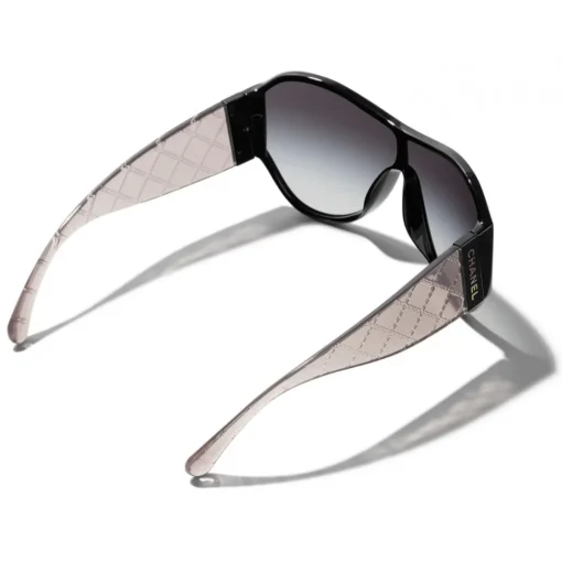 Chanel - Shield Sunglasses - Black Gray - Eyewear - Avvenice^ Sunglasses & Eyewear