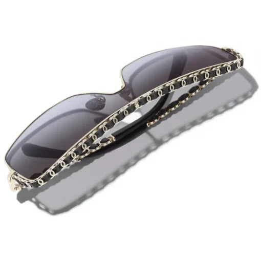 Chanel - Shield Sunglasses - Gray Gradient - Eyewear - Avvenice