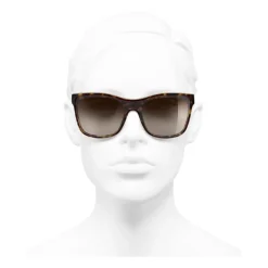 Chanel - Shield Sunglasses - Dark Tortoise Brown - Eyewear - Avvenice^ Sunglasses & Eyewear