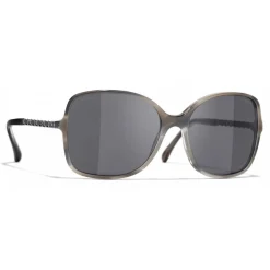 Chanel - Square Sunglasses - Gray - Eyewear - Avvenice