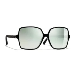 Chanel - Square Sunglasses - Black Green Mirror - Eyewear - Avvenice^ Sunglasses & Eyewear