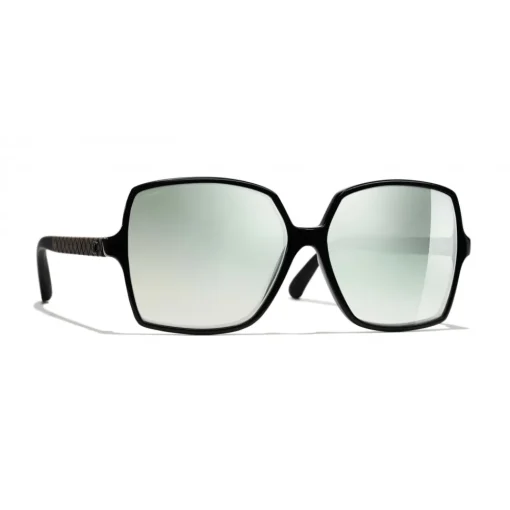 Chanel - Square Sunglasses - Black Green Mirror - Eyewear - Avvenice^ Sunglasses & Eyewear