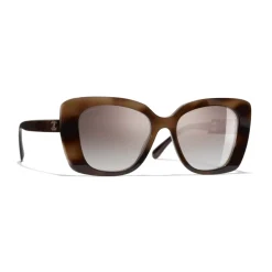 Chanel - Square Sunglasses - Tortoise Brown Mirror - Eyewear - Avvenice^ Sunglasses & Eyewear