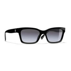 Chanel - Square Sunglasses - Black Gray - Eyewear - Avvenice