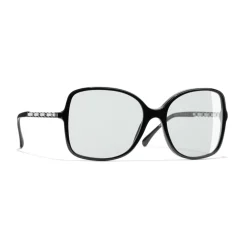 Chanel - Square Sunglasses - Black Light Gray - Eyewear - Avvenice^ Sunglasses & Eyewear