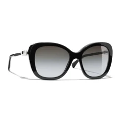 Chanel - Square Sunglasses - Black Gray - Eyewear - Avvenice^ Sunglasses & Eyewear