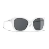 Chanel - Square Sunglasses - White Gray - Eyewear - Avvenice^ Sunglasses & Eyewear