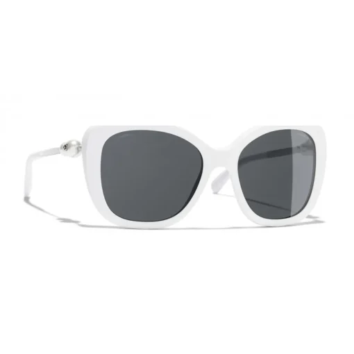 Chanel - Square Sunglasses - White Gray - Eyewear - Avvenice^ Sunglasses & Eyewear