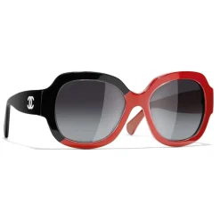 Chanel - Square Sunglasses - Black Coral Gray - Eyewear - Avvenice^ Sunglasses & Eyewear