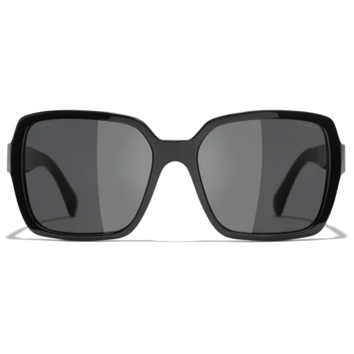 Chanel - Square Sunglasses - Black Gray - Eyewear - Avvenice