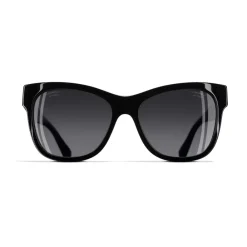 Chanel - Square Sunglasses - Black Gray - Eyewear - Avvenice^ Sunglasses & Eyewear